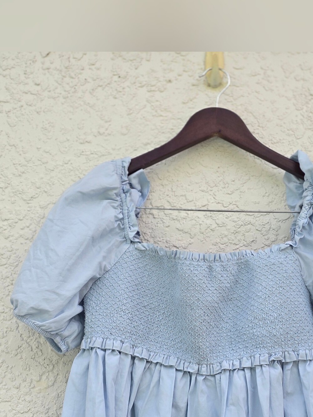 Sunday Best Blue Babydoll Dress - Picture 6 of 12